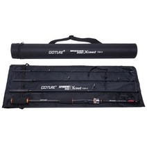 Goture Xceed 후지 가이드 링 탄소 스피닝 캐스팅 낚싯대 M/MH 파워 루어 로드 튜브 가방 포함 여행용 4, 01 Black_04 Spinning-2.7m-M