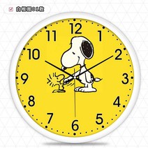 해외배송 스누피 귀여운 만화 시계 거실 벽시계 크리 에이 티브 북유럽, 12. 흰색 상자 01