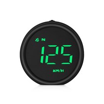 자동차 GPS HUD 디지털 속도계 헤드 업 디스플레이 과속 경고 큰 글꼴 KMH MPH 전자 액세서리, 02 green