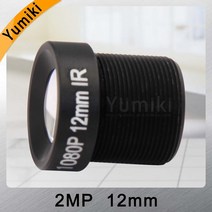 Yumiki-CCTV 렌즈 F2.0 M12 x 0.5 12mm 25 도 CCTV 카메라 보드 1/3 인치 또는 1/4 ccd 용, 한개옵션0