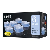 브라운 BRAUN 쉐이버 면도기 알콜 세정액 6개입 CCR6