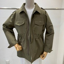 남녀공용 봄 오버핏 필드 견장 남자 자켓 3컬러