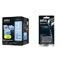 Braun Series 7 70S 전기 면도기 헤드교체 리필 카트리지 4팩, 교체용 헤드 + 3개의 리필 카트리지