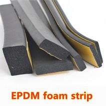 방음벽 방음 스펀지 차음재 흡음제 흡음판epdm 자체 접착 스폰지 씰 스트립 고무 블랙, t2mm x w10mm x l10m