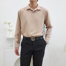 댄디한 남성데일리룩 오픈카라 티셔츠