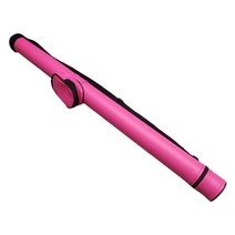 당구 큐가방 개인 풀 큐 가방 4 홀 가죽 조절 가능한 숄더 스트랩 경량 프로텍터 33, 레드 2홀