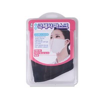 해호 눈사람 극세사 입체방한대(검정색)/마스크, 1개