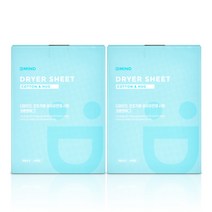 디마인드 [디마인드] 건조기용 드라이시트 40매 (코튼허그)x2, 1