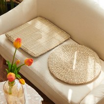 cocooning 핸드메이드 해초 천연소재 인테리어 방석매트