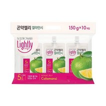 청정원 달달구리 라이틀리 곤약젤리 깔라만시 간편식 쫀득쫀득 야식 어른 회사간식 150g 10개입, 10세트