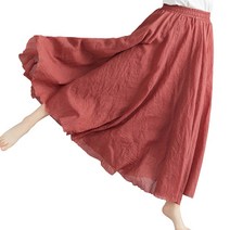 마녀의생활 플레어 A라인 밴딩 롱스커트 데일리룩