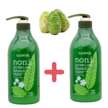 임산부 탈모샴푸 여성 출산후 흑마늘 노니샴푸 두피여드름샴푸 750ml 대용량 2개, 노니 1+1