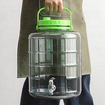 주병 담금 술병 매실병 효소병 과실주병 매실청 포도주병 수도꼭지 유리 5L-15L, 디스펜서 효소병 5L