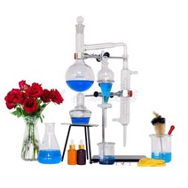 증류장치 에센셜 오일 추출기 장비 실험실 정화 세트, 표준 500ml 증류 장치