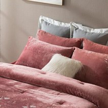 박홍근홈패션 밍크벨로어 극세사 베개커버 1+1