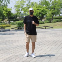 [루스코] 남자빅사이즈 반바지 무지 밴딩 하프팬츠 MRSP003
