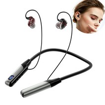 ELSECHO 넥밴드블루투스 5.3 이어폰 방수가능, 블랙