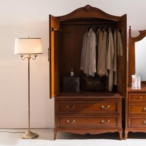 로코 프렌치 엔틱가구 2단 서랍옷장 행거장 옷수납장