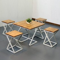 베리슨 식탁 세트 4인, 화이트