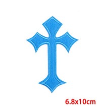 배지 의류 10 개 도매 예수 십자가 아플리케 놓은 패치 스티커 종교 믿음, 10 PE6699CT