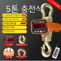 매달림저울 산업용 크레인 호이스트 2톤 전자저울, 5톤