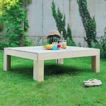 야외에 나온 원목평상 소형 1190x1150, 단품