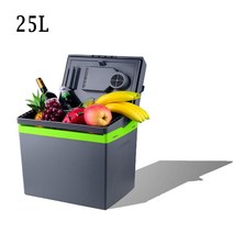 25l 미니 냉장고 자동차 홈 자동 냉장고 dc12 음료 쿨러 히터 keep food warm fresh for car home pinic 캠핑 ac220v, 나는 플러그