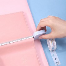피팅줄자 미니 사각 줄자 허리둘레 바지길이 측정 줄자, 색상랜덤
