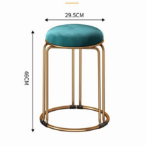 미니멀식탁의 북유럽식탁의자 거실체어, 푸른색