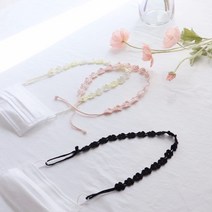 DIY손뜨개 코바늘 마스크목걸이스트랩 만들기 패키지 동영상포함, 펄옐로우-1개완성분량