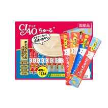 이나바 챠오츄루 고양이 간식, 2개, 참치가다랑어버라이어티(132번 40개입)