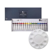 신한 전문가 수채물감 20색 + 원형파레트