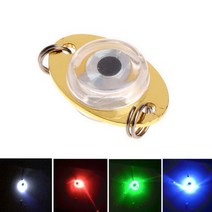 낚시용품 집어등만들기 LED 깊은 드롭 낚시 빛 수중 눈 모양 미끼 깜박이 오징어 물고기 램프 금속 태클 1 개 137771, Multicolor, 05 Multicolor