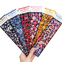 다이어리꾸미기 탑꾸스티커 키치스티커 2p, 1키치스티커-하트