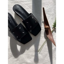[스티치 포인트] 나잇 모닝 스테비아 스퀘어 뮬 키높이 베이직 마르지엘라 착화감 좋은 발이 편한 블랙 화이트 데일리 돌체 노필터 썸머 여자 여성 추천 사무실 뮬 슬리퍼 3cm