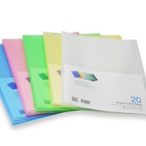 더존 FK A4고투명 클리어화일 6P 10P 20P 30P 40P 파일속지포함, 40P 고투명화일, 하늘색