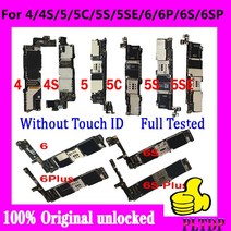 아이폰 메인보드 X XS XSM 전기종 부품 iphone 4 4s 5 5c 5s 6 6p 6s 6sp 8g 16g 32g 64g용 마더보드 터치 ID 없음 iphone 6 s, 6sp-16GB용