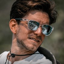 필모리스 MS-067P 편광선글라스 낚시 등산 자전거 골프 스포츠 고글 선글라스, 샤이니클리어블랙블루