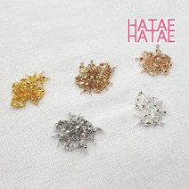 하태하태 올챙이캡 2g(약20개) 누름볼 고리 키링 악세사리 부자재, 03.로즈골드(약 20개)