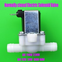 유압솔밸브 솔레노이드밸브 1/2 인치 12mm DC 12V 24V AC 220V 상시 폐쇄 전기 솔레노이드 밸브 자기 압력 입구 물 공기 흡입구 스위치, [01] 12mm, [04] 24V, [01] Normally closed, 1개