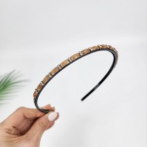 데일리 호마이카 큐빅 스톤 0.5 cm 얇은 머리띠 헤어밴드
