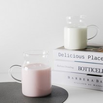 밀키 내열유리 손잡이유리컵 2size 택1p, 330ml, 옵션선택