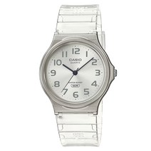 CASIO 카시오 MQ-24S-7B 공용 투명 클리어 학생 수능 시험 시계