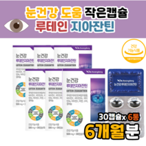 루테인6개 선명 맑은 침침한 제아잔틴 눈관리복합식품 식약처인정누테인 루태인 루텐 eye rutein 눈 피로 노화 코스트코 홈쇼핑 백화점 고급 루테인 40대 50대 60대 여성