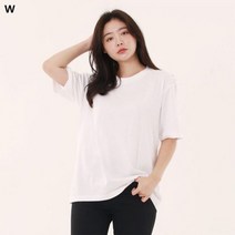 키멜 오버핏 라운드티셔츠 -220269 웨어 오버핏 유넥 티셔츠 기본티 여성 브이넥 라운드