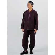 백제의 남성용 자수문양 누비 2피스 남성 개량 한복 남자 생활한복 승복 법복 절복