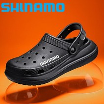 남성용 낚시 샌들 두꺼운 바닥 구멍 신발 경량 통기성 비치 슈즈 집 높이 향상 정원 신발 겉옷, 46.07  42