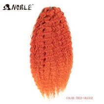 컬 헤어 워터 웨이브 트위스트 옴브레 블론드 25 인치 합성 브레이드 딥 익스텐션, TRED-ORANGE_24inches-300g