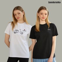 람브레타 람브레타 여성 로고 프린트 라운드 반팔티셔츠 2종 택1
