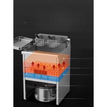 전기 감자튀김기 상업용 감자튀김 이중실린더 치킨, (타이머 온도 조절) 30L - 220V